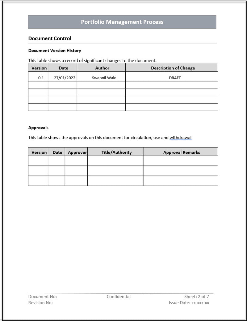 Portfolio Management Process Template MS Word – ITSM Docs - ITSM ...