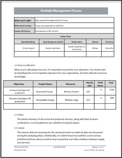 Portfolio Management Process Template MS Word – ITSM Docs - ITSM ...