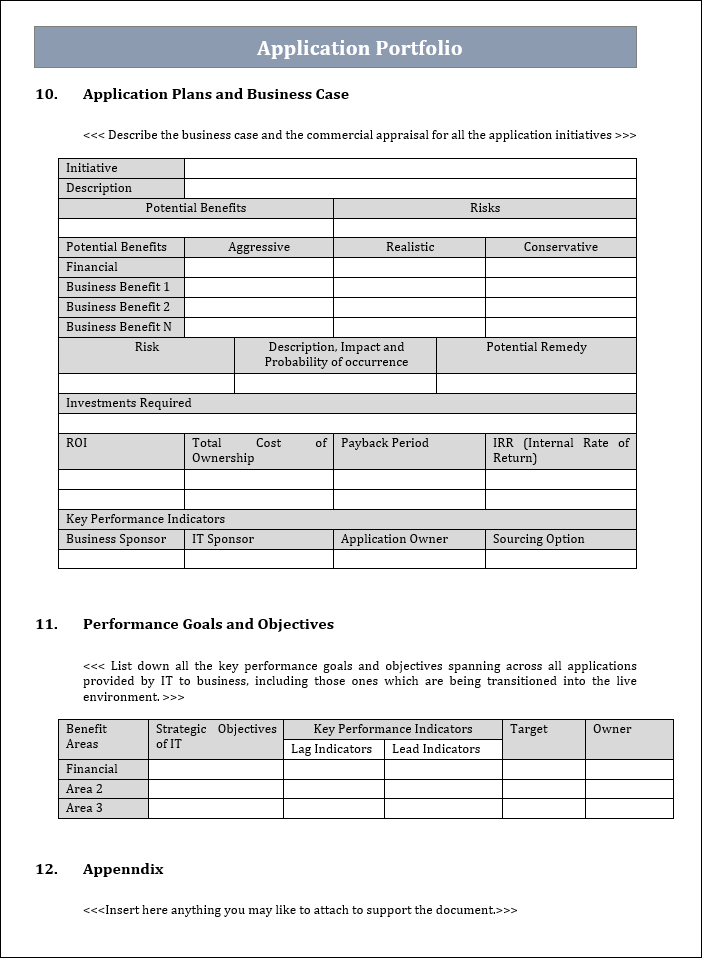 Application Portfolio Template ITSM Docs ITSM Documents & Templates