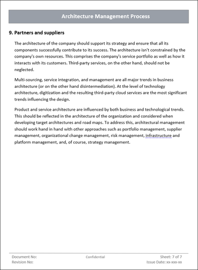 Architecture Management Word Template