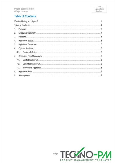 Business Case Templates