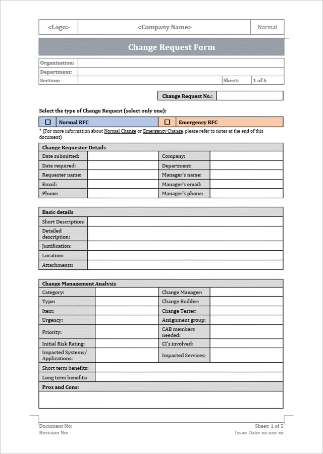 Change Management Templates Bundle ITSM Docs ITSM Documents & Templates Change Management Templates Bundle ITSM Docs ITSM Documents & Templates