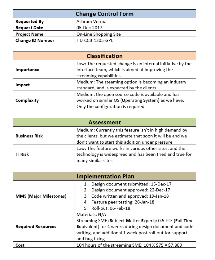 Change Management Templates Bundle – ITSM Docs - ITSM Documents & Templates
