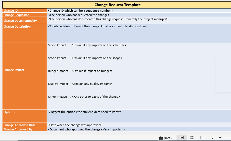 Change Request Word Template – ITSM Docs - ITSM Documents & Templates