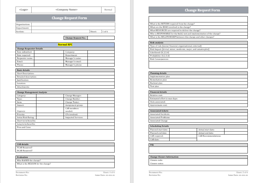 Change request form – ITSM Docs - ITSM Documents & Templates change-request-form-itsm-docs-itsm-documents-templates
