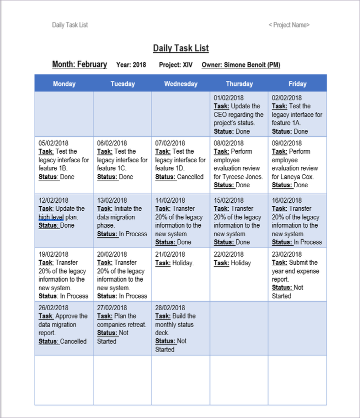 Law Office Daily Task Templates Work Session Season 5 Law Merchant