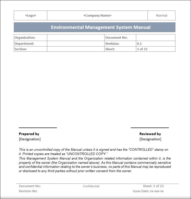 ISO 14001 Bundle ITSM Docs ITSM Documents & Templates