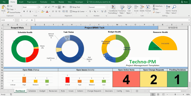 Excel Project Manager 