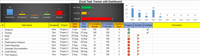 Excel Task Tracker 