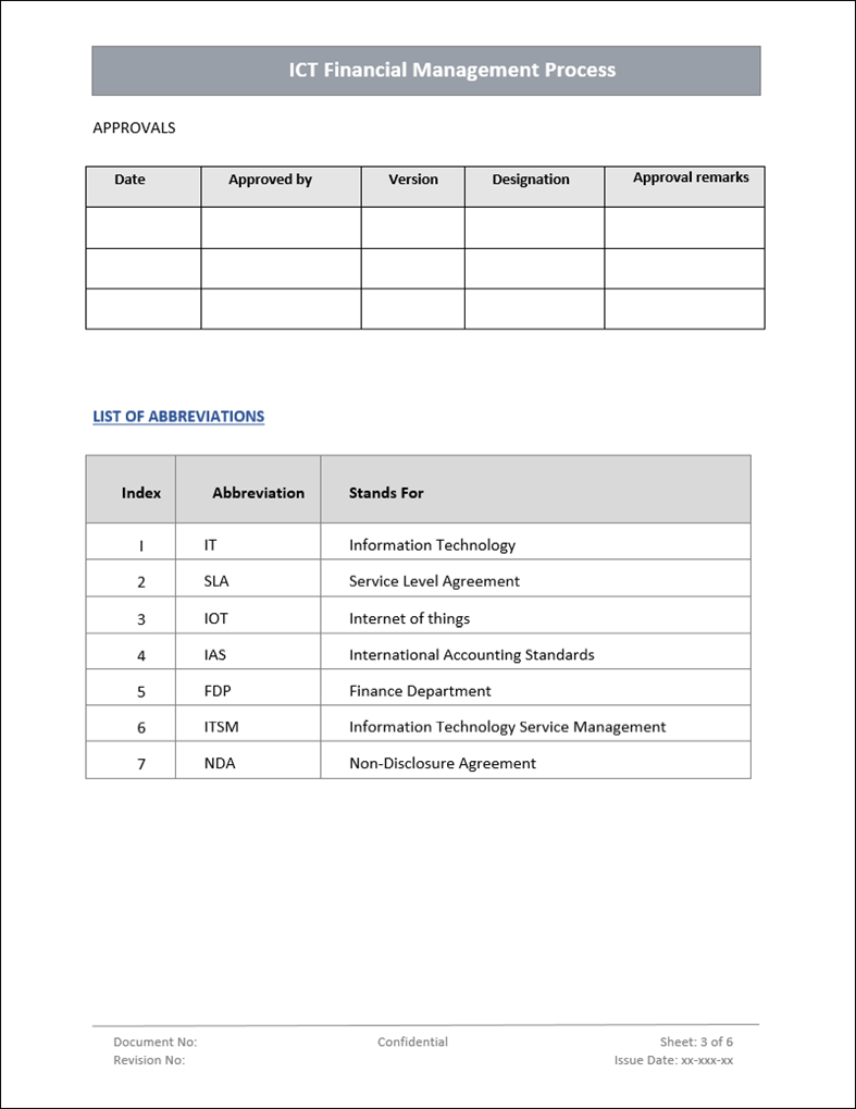 ICT Financial Management