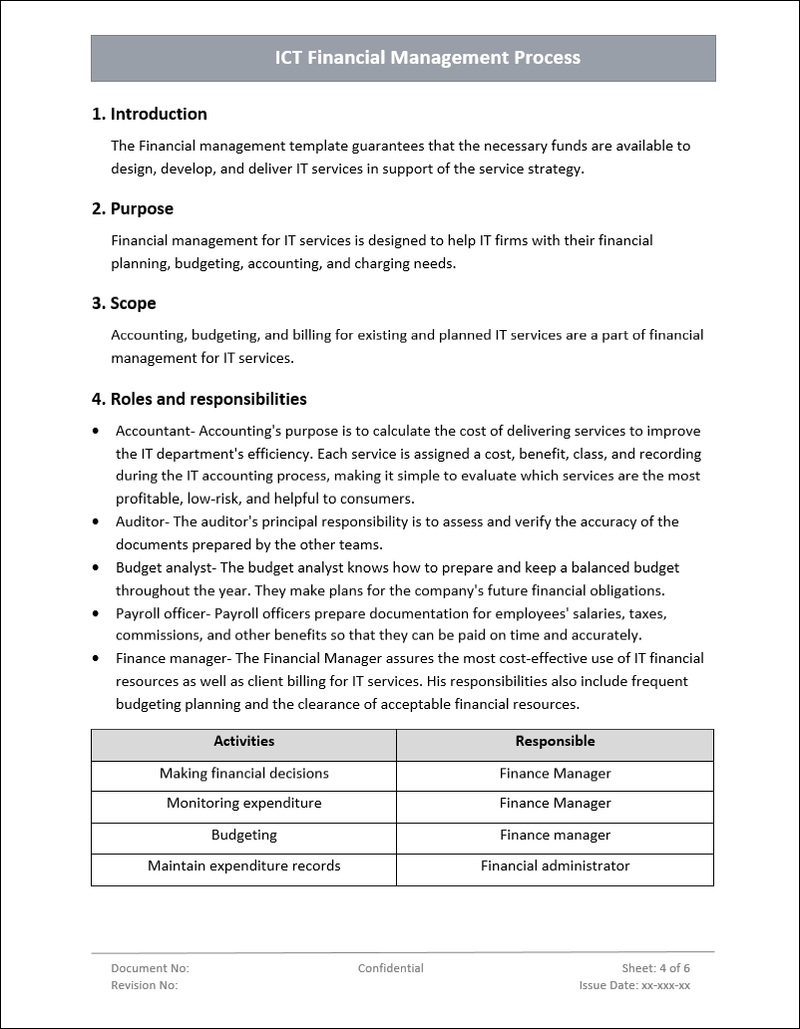 ICT Financial Management