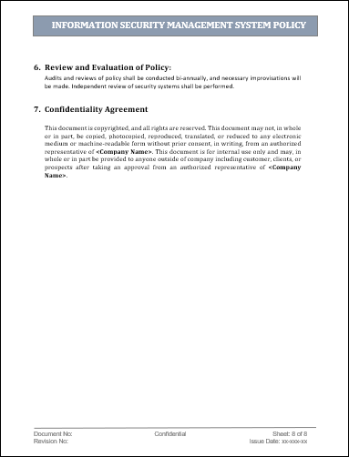 Isms Policy Example Information security management system(ISMS) β ITSM Docs - ITSM ...