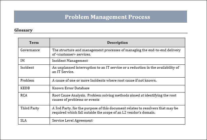 Problem Management Templates Bundle – ITSM Docs - ITSM Documents ...