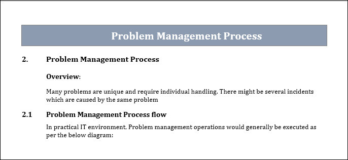 Problem Management Templates Bundle – ITSM Docs - ITSM Documents ...