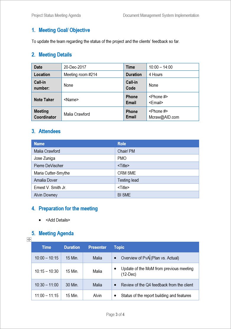 Project Management Templates – ITSM Docs - ITSM Documents & Templates