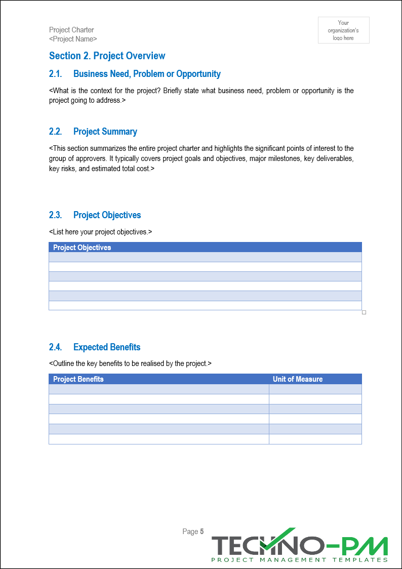 Project Charter Objectives