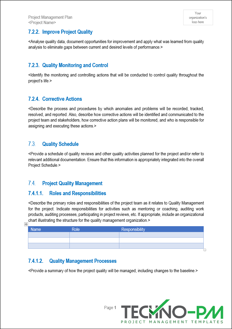 Project Quality Management