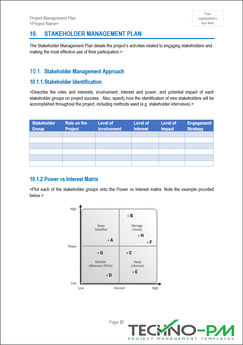 Stakeholder Management Plan