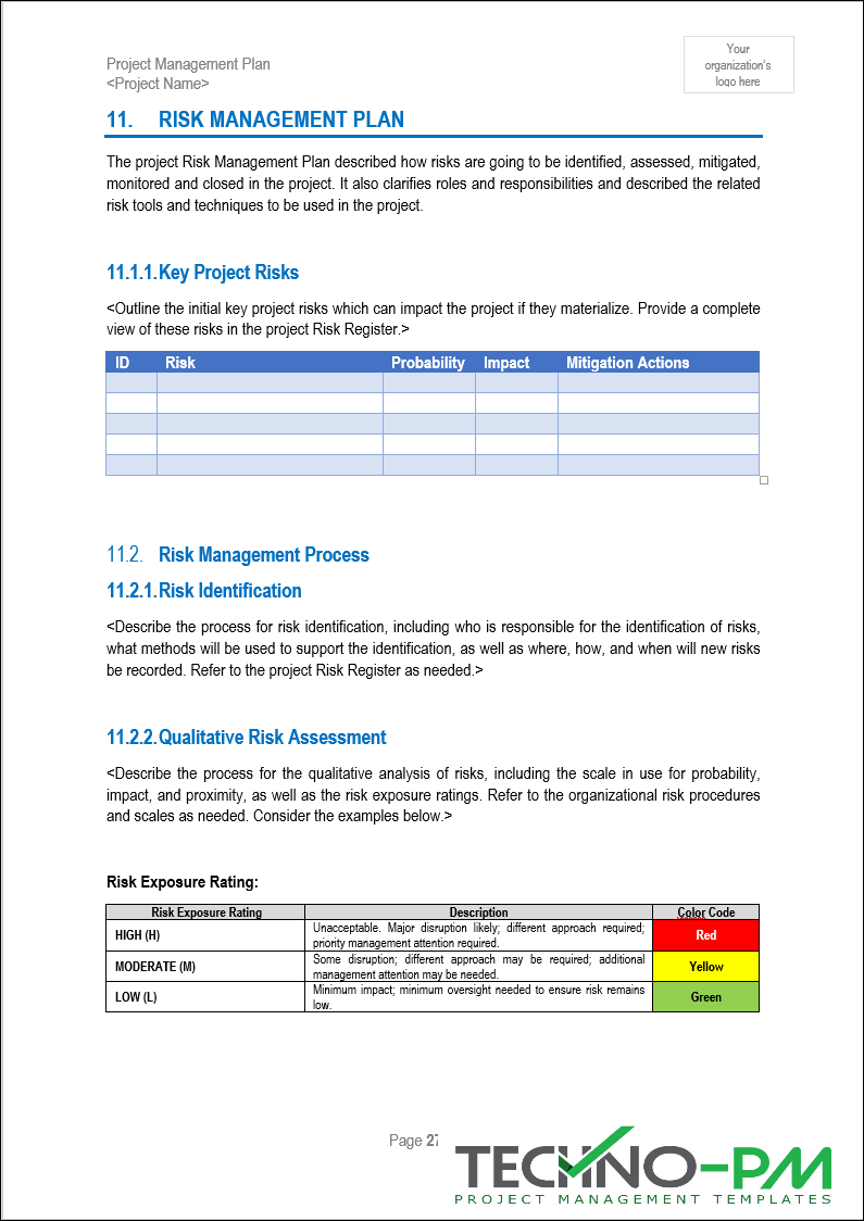 Risk Management Plan