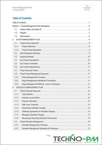 PMP Contents