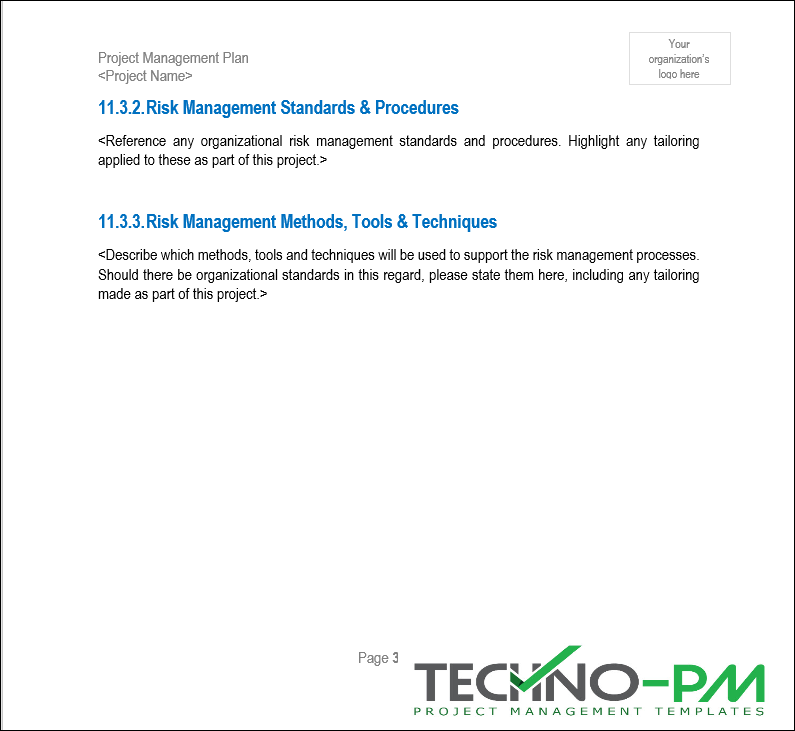 PMP Risk Management Standards and Procedures