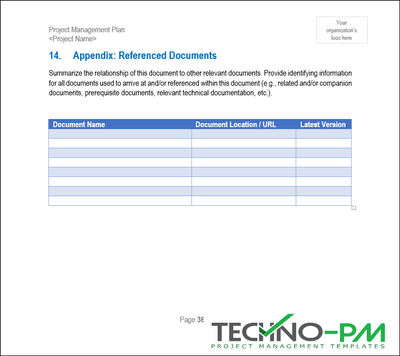 Project Management plan Referenced Documents