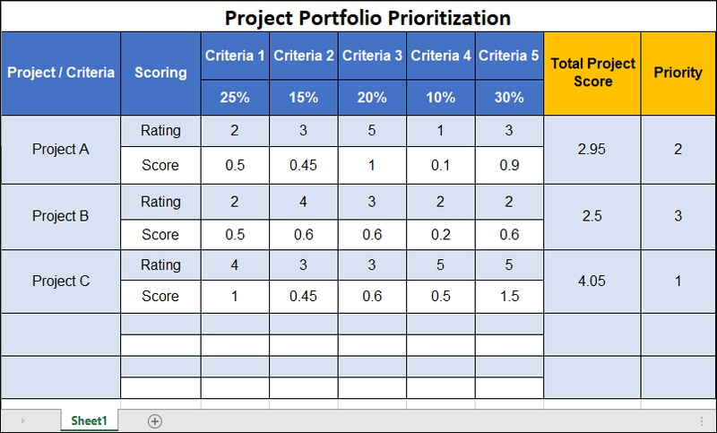 Project Management Matrix Projectized Project Matrix Template