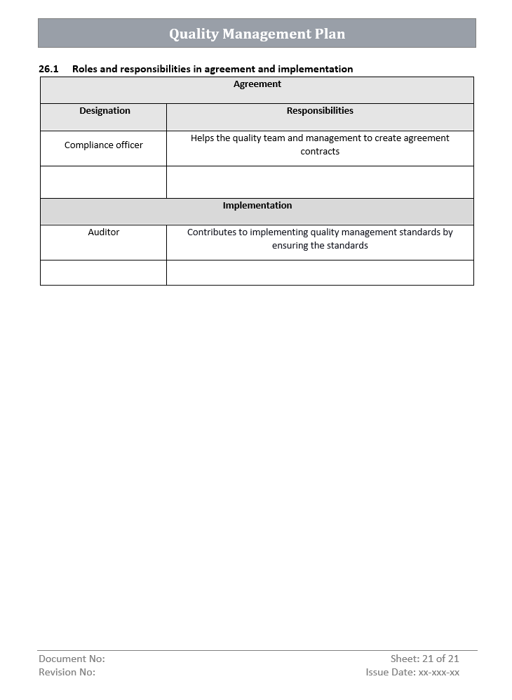 Example Qmp Document ISO 9001 Bundle – ITSM Docs - ITSM Documents & Templates