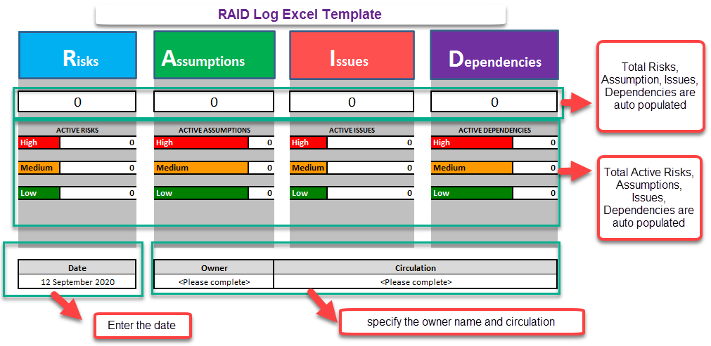 RAID Log Excel Template › RAID Log Template – ITSM Docs - ITSM ...
