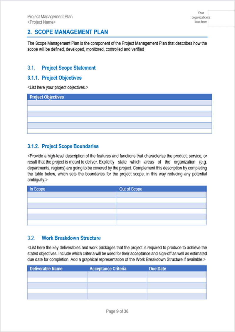 Project Scope Management Templates – ITSM Docs - ITSM Documents & Templates