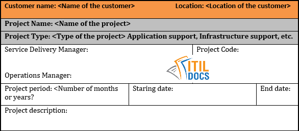 Service Delivery Status Report Template