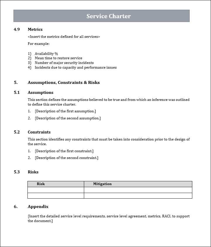 Structured Service Documents Service Management Templates Bundle – ITSM Docs - ITSM Documents ...
