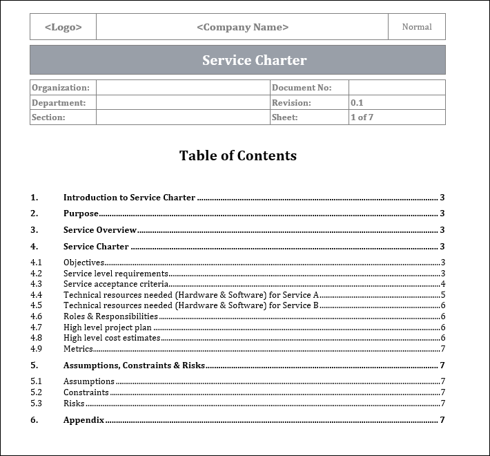 Service Management Templates Bundle – ITSM Docs - ITSM Documents ...