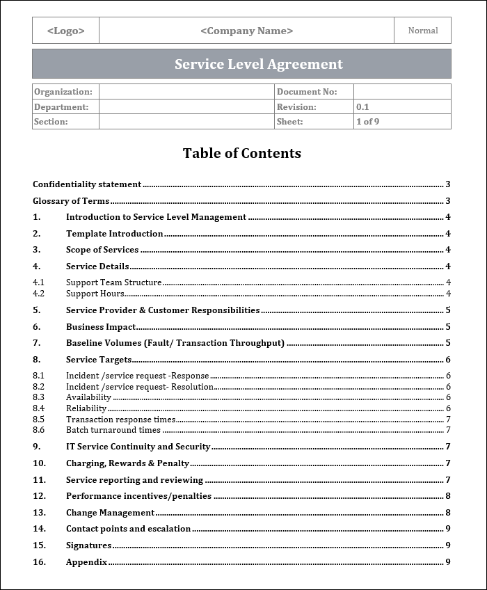 Multi Service Document Service Management Templates Bundle – ITSM Docs - ITSM Documents ...