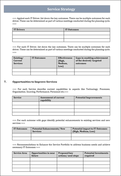 It Service Strategy Example Pdf Service Management Templates Bundle – ITSM Docs - ITSM Documents ...