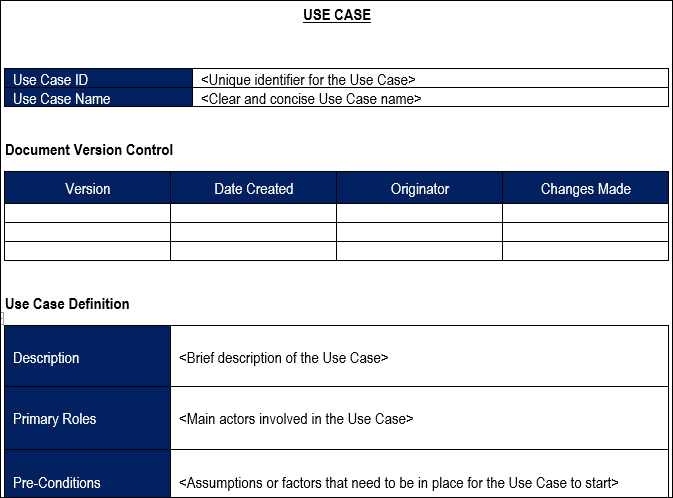 Use_Case_Word_Template, use case template, use case 