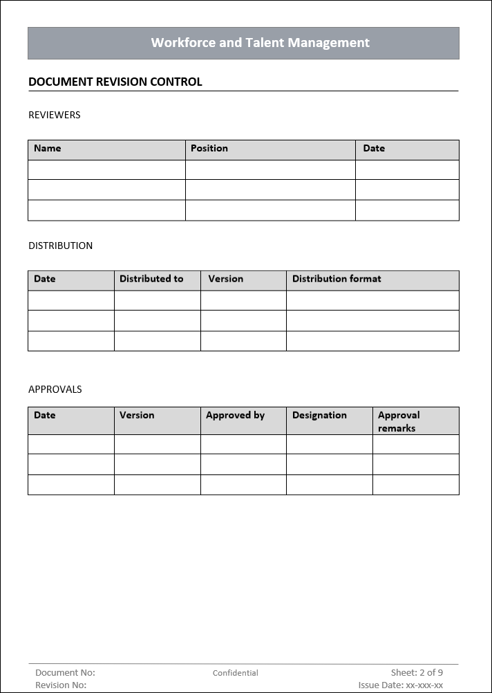 Workforce and Talent Management Process