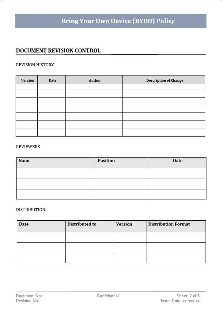 BYOD template