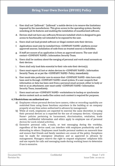BYOD  Word template