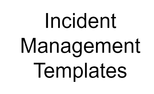 incident management, incident management template
