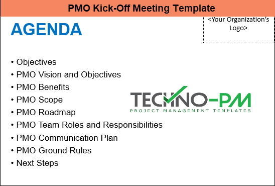 PMO kickoff Meeting Template