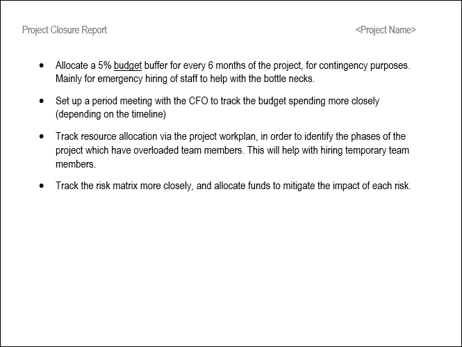 Implementation Closure Report Example Project Closure Report Word Template – ITSM Docs - ITSM Documents ...