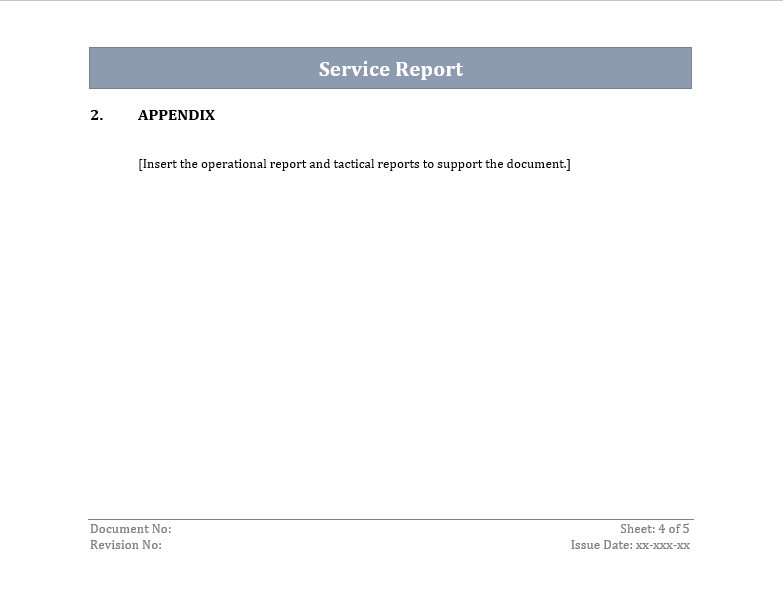 Service Report Template – ITSM Docs - ITSM Documents & Templates