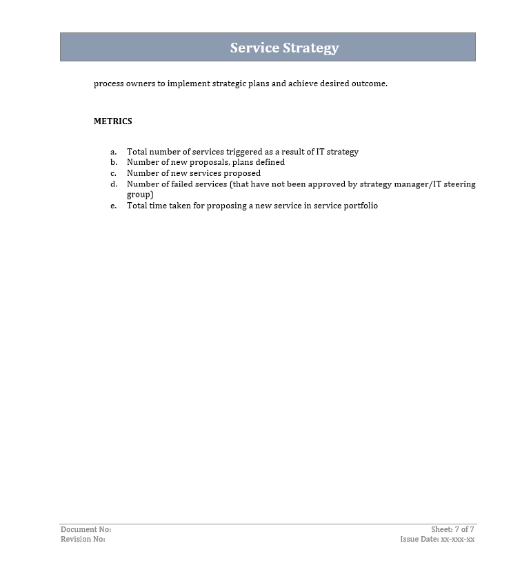 It Service Strategy Example Pdf Service Strategy Template – ITSM Docs - ITSM Documents & Templates